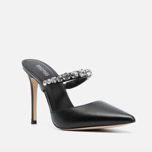 MICHAEL MICHAEL KORS Women's "Jessa" Embellished Leather Mule Size: 10M